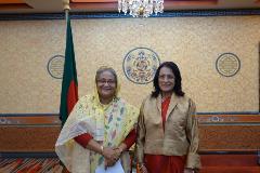 DSC00106Dr Poonam Khetrapal Singh with Prime Minister of Bangladesh Sheikh Hasina at the International Conference on Autism & Neurodevelopmental Disorders, Thimphu, Bhutan, 19-21 April 2017