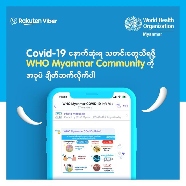WHO Myanmar Viber community
