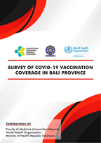 Cover of the COVID-19 Vaccination Coverage Cluster Survey conducted in Bali Province, Indonesia.